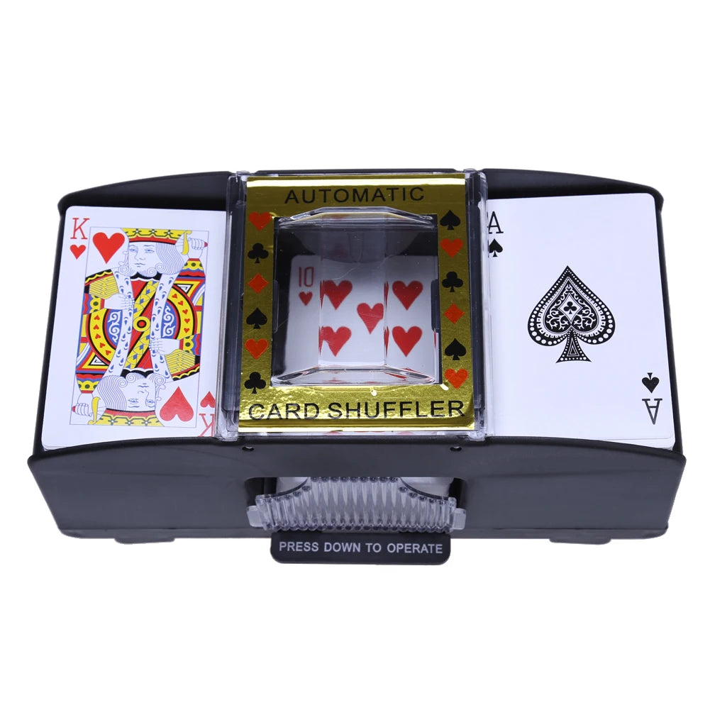 AUTOMATIC PLAYING CARDS SHUFFLER POKER CASINO ONE/TWO DECK CARD SHUFFLE SOR